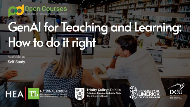 New Self-Study Open Course: GenAI for Teaching and Learning